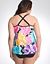 Happy blooms swim tank with built in no wire bra