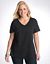 Full Figure V neck tee