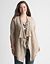 Mixed stitch draped cardigan