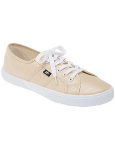 LB Kicks Metallic Canvas Wide Width Sneaker by Lane Bryant