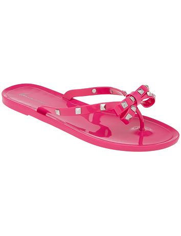 Wide Width Jelly Flip Flop by Lane Bryant