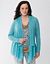 Lane Collection mixed linen draped cardigan