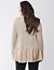 Lane Collection mixed linen draped cardigan