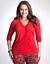 Long sleeve shirred top by DKNY JEANS