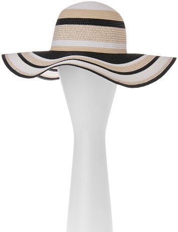 Striped Floppy Hat by Lane Bryant
