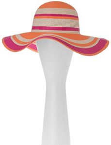 Striped Floppy Hat by Lane Bryant