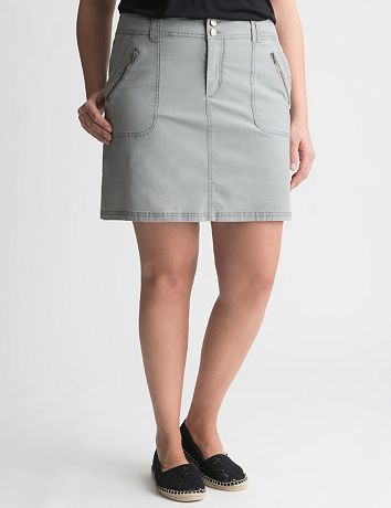 Poplin Skort by Lane Bryant