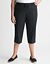 Knit waist cargo capri