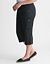 Knit waist cargo capri
