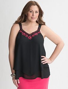 Tiered beaded tank
