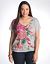 Full figure embellished banded bottom top