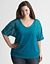 Full Figure Sparkle Stripe Top