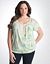 Plus Size Crochet Trim Top by Lane Bryant