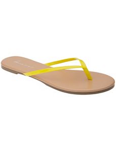 Patent strap flip flop by Lane Bryant