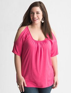 Cold shoulder tee by Seven7