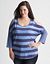 Mixed stripe top by Seven7