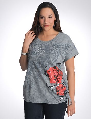 Plus Size Rose Tee by Lane Bryant