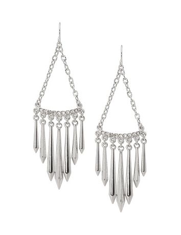 Spike chandelier earrings by Lane Bryant