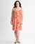 Ruffled Print Dress by Lane Bryant