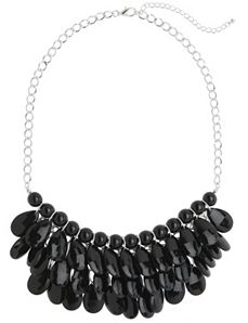 Faceted bib necklace by Lane Bryant