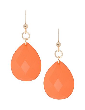 Faceted teardrop earrings by Lane Bryant
