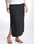Full Figure Side Slit Maxi Skirt
