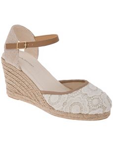Wide Width Macrame Wedge by Lane Bryant