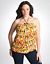 Plus Size Geo Print Tube Top by Lane Bryant