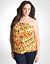 Plus Size Geo Print Tube Top by Lane Bryant