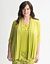 Full Figure Smocked knit cardigan