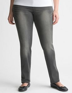 Ultimate Stretch gray sateen skinny jean