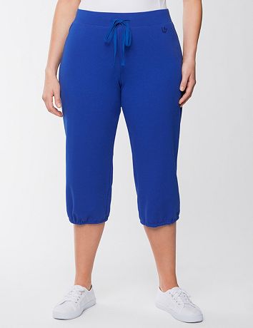 Plus Size Elastic Cuff Knit Capri by Lane Bryant