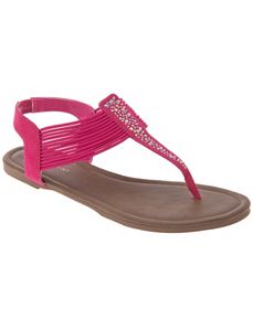 Wide Width Strappy Embellished Sandal