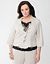 Ruffled linen jacket by Lane Bryant