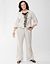 Ruffled linen jacket by Lane Bryant