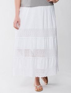 Crochet long skirt