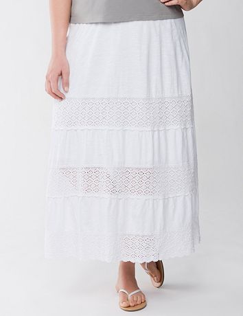 Crochet long skirt