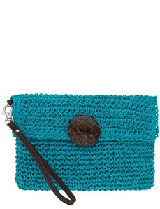 Crochet wristlet clutch by Lane Bryant