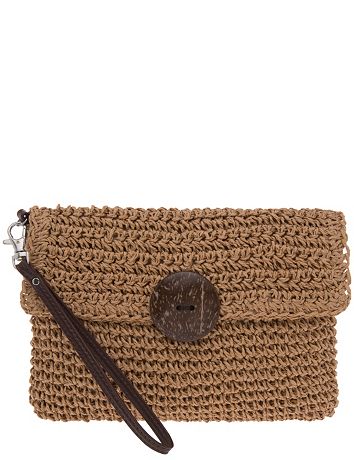 Crochet wristlet clutch by Lane Bryant