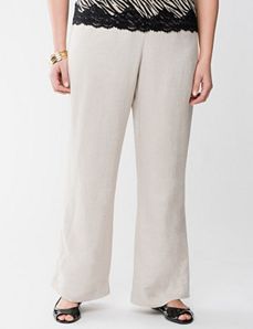 Relaxed linen pant by Lane Bryant