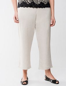 Linen capri by Lane Bryant