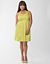 Floral sateen halter dress