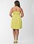Floral sateen halter dress