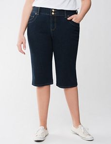 Pedal pushers with Tighter Tummy Technology