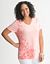 Placed floral slub tee