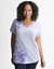 Placed floral slub tee