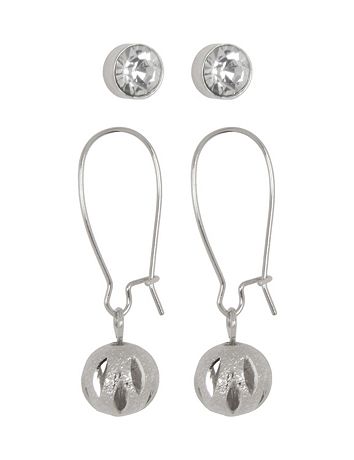Stud & Ball Earring Duo by Lane Bryant
