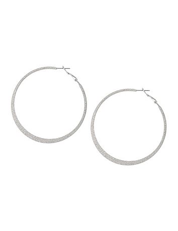 Dusted Flat Hoop Earrings by Lane Bryant