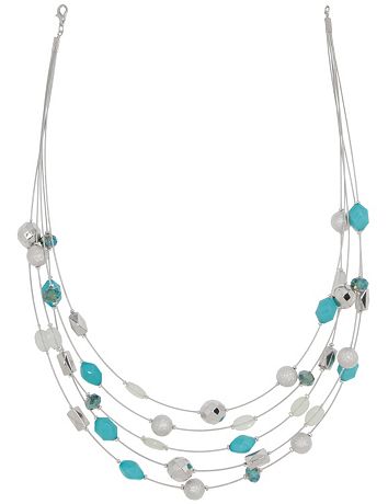 Beaded Illusion Necklace by Lane Bryant