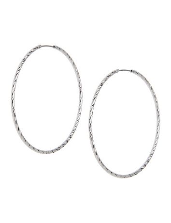 Laser Cut Hoop Earrings by Lane Bryant